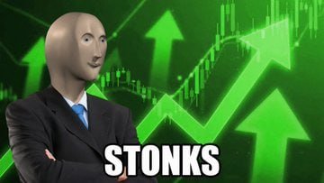 STONKS Meme Man green candles